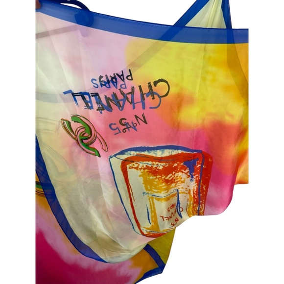 CHANEL No. 5 Silk Graffiti Scarf - Picture 7 of 15